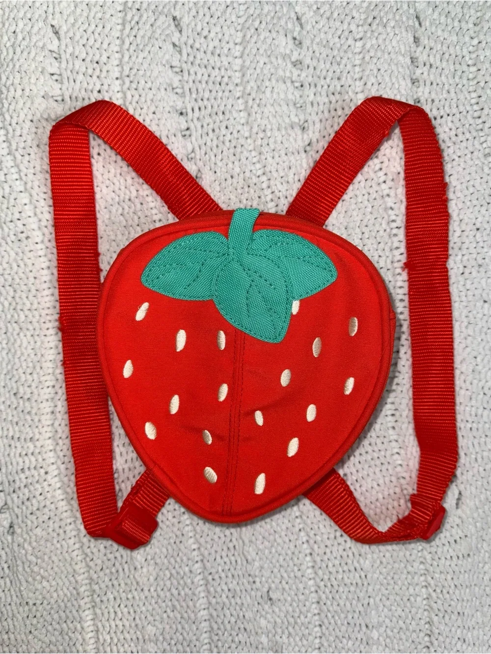Kids Strawberry Backpack - Red